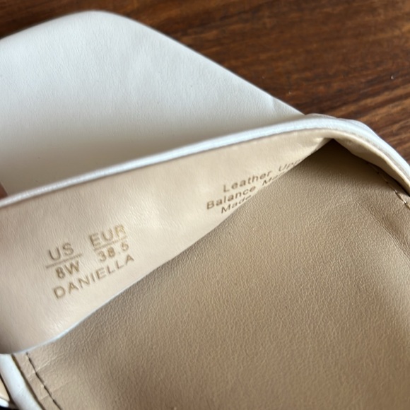 Sam Edelman Women Daniella Ankle Strap Sandal Block Heel Classic White - 8W - Picture 6 of 8